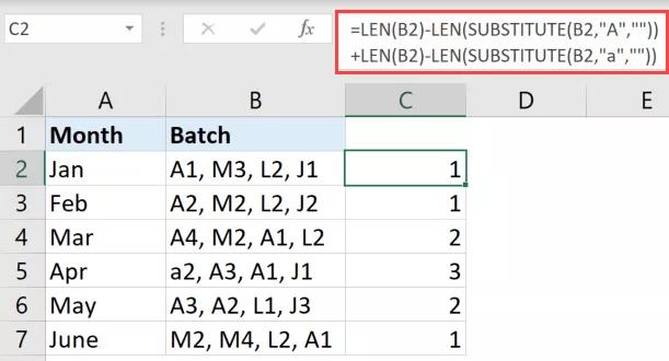 Hướng dẫn cách đếm các ký tự trong một ô (hoặc phạm vi ô) trong Excel